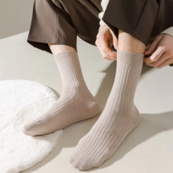 Autumn Mens Plus Fleece Thickened Wool Socks