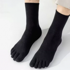 220 Prs Wholesale Thin Cotton Sports Breathable Five Toe Mens Socks