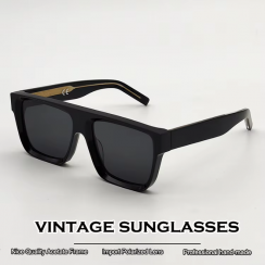 3 Prs Thick Frame Oversized Square Acetate Sunglasses