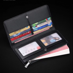12 Pcs Rifd Credit Card Holder Wallets with Zipper