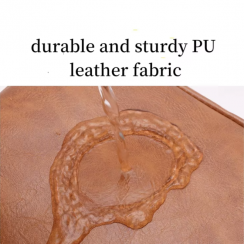 4 Pcs Waterproof PU Leather Backpack for Men