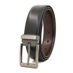 10 Pcs Genuine Leather Pin Buckle Belt for Men